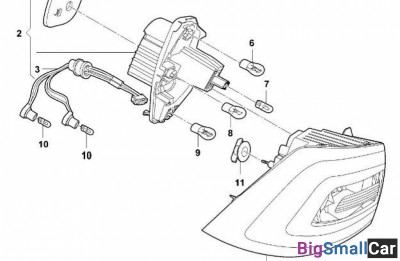 Фонарь diamond 912893 Правый хэтчбек - купить Оренбурге