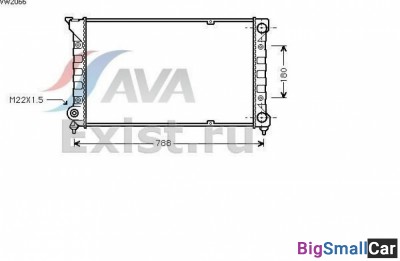 Радиатор охлаждения AVA quality cooling VW2066 С к - купить Оренбурге