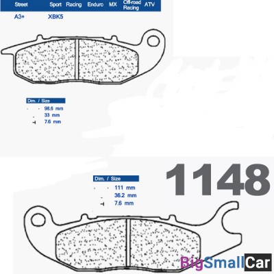 Тормозные колодки CL 1148XBK5 - купить Оренбурге