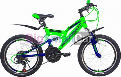 Дорожные велосипеды PIONEER TRIUMPH 20/13 green-blue-black - купить Оренбурге