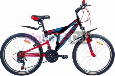 Дорожные велосипеды PIONEER EXTREME 24/15 black-red-blue - купить Оренбурге