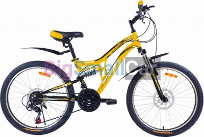 Дорожные велосипеды PIONEER FORSAGE 24/14 yellow-black-white - купить Оренбурге