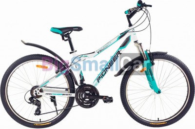 Горные велосипеды PIONEER FAVORITE 26/16 white-mint-black - купить Оренбурге