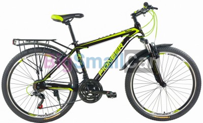 Горные велосипеды PIONEER OMEGA 26/16 black-green-white - купить Оренбурге