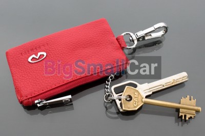 Чехол Для Ключей Infiniti Универсальный, Кожаный С Металическим Значком, Красный bgt1078 - купить Оренбурге